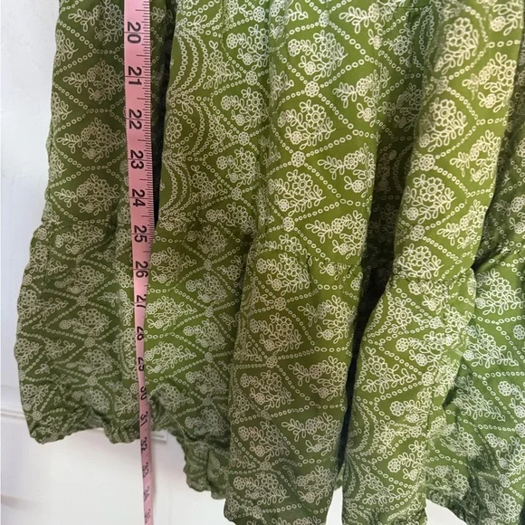 Sincerely Jules Green floral mini Dress size Large great condition - Picture 6 of 6